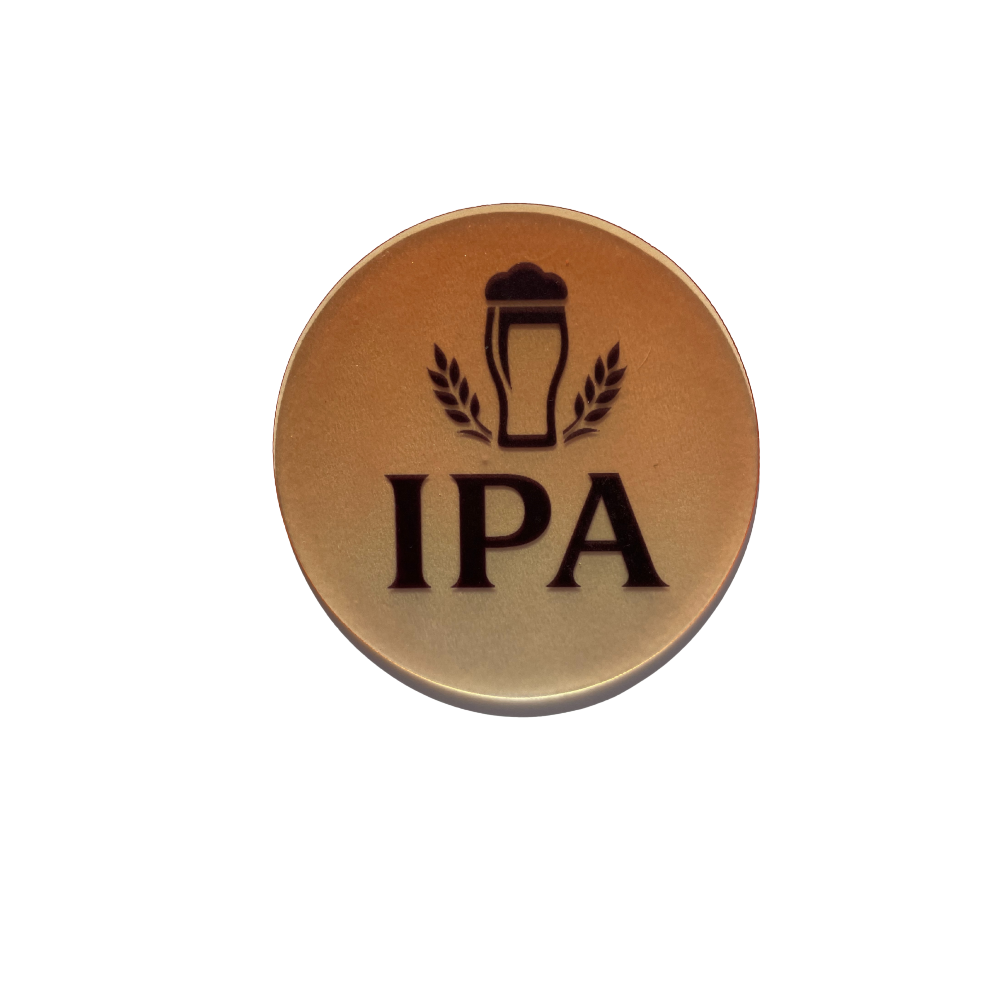 Cercle décoratif en acrylique personnalisable avec votre marque de bière