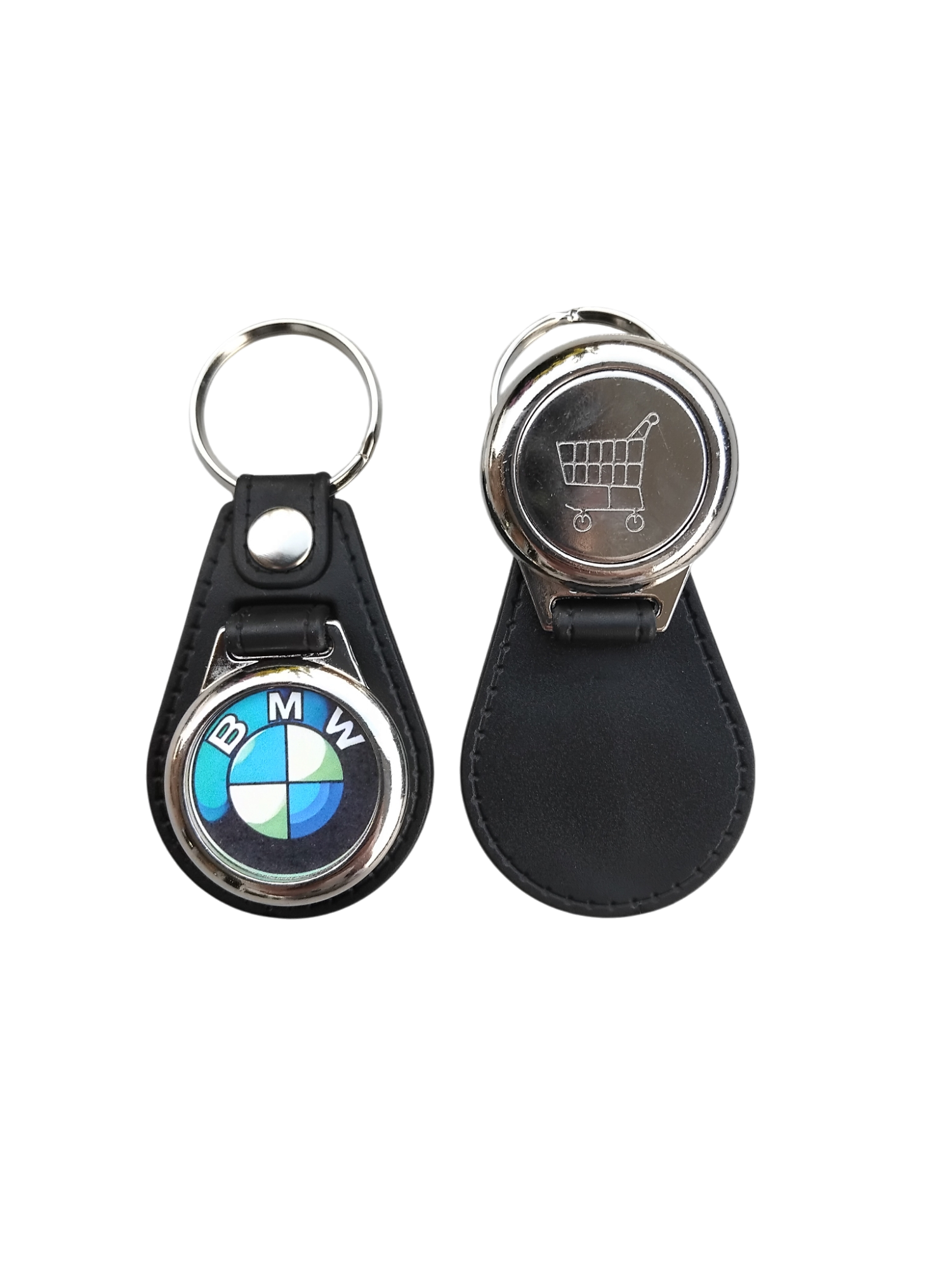 Porte-clé25mm Jeton Caddie Similicuir personnalisable